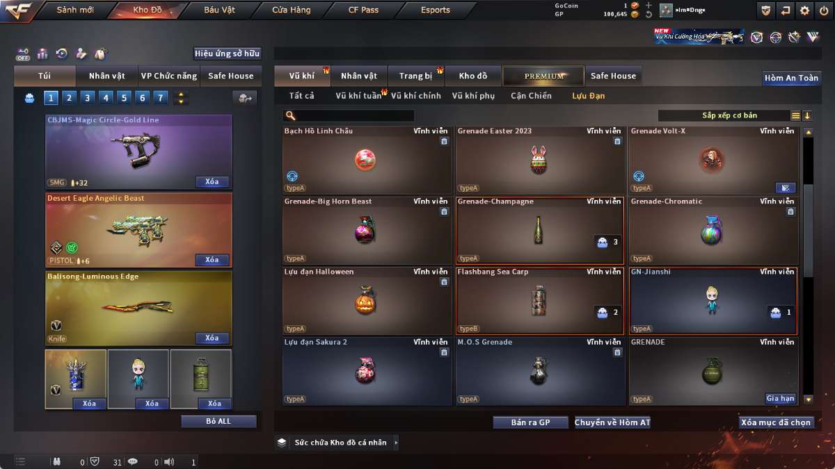 shop acc cf uy tin gia re